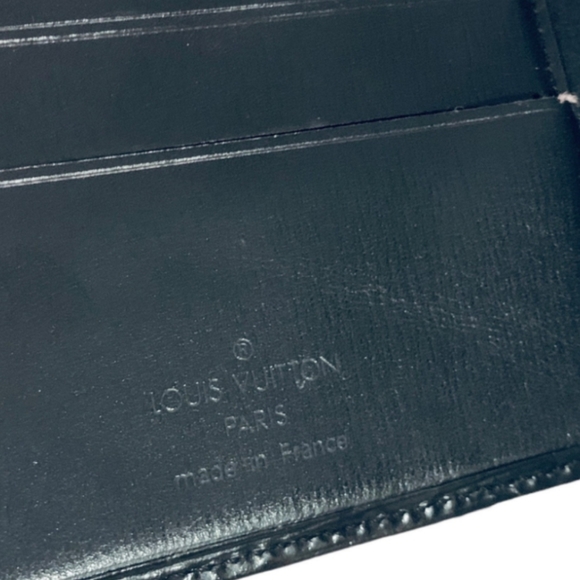 LOUIS VUITTON authentic black epi portofeuil Marco bifold men's wallet - Picture 9 of 10